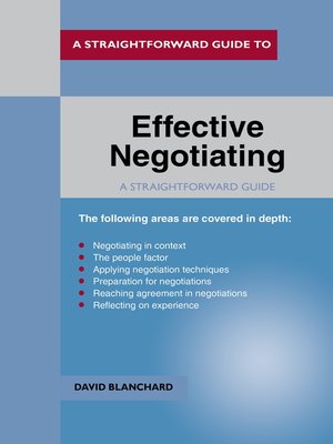 cover image of Effective Negotiating